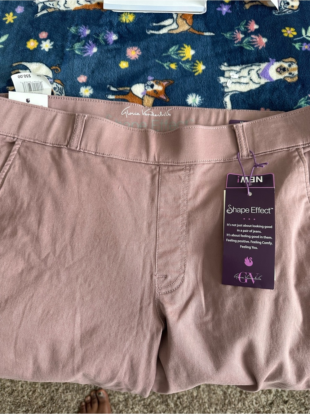 Gloria Vanderbilt Light Mauve Shape Effect Pants